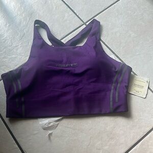 NWT Fabletics No Bounce Hight Impact Sports Bra Large in Plum
